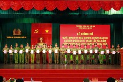 Phòng Quản lý học viên tổ chức Lễ Công bố các quyết định của Hiệu trưởng về thăng cấp bậc hàm, nâng lương năm 2025 trong khối học viên