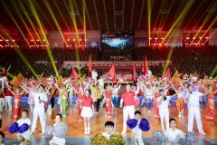 Trường Đại học An ninh nhân dân tổ chức cho học viên tham gia cổ vũ Giải bóng chuyền Công an, Cảnh sát quốc tế 2025