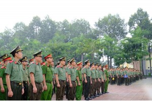 Đơn vị dự bị chiến đấu Trường Đại học An ninh nhân dân duy trì khả năng sẵn sàng chiến đấu qua hoạt động báo động, hành quân