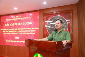 Trường Đại học An ninh nhân dân tổ chức gặp mặt, tuyên dương cán bộ, học viên hoàn thành xuất sắc nhiệm vụ diễu binh, diễu hành trong Lễ kỷ niệm 80 năm Cách mạng tháng Tám thành công và Quốc khánh nước Cộng hoà xã hội chủ nghĩa Việt Nam
