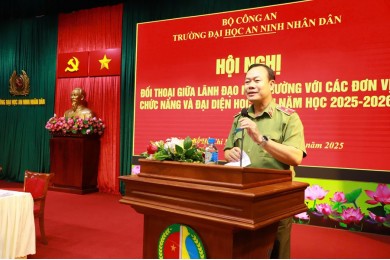 Tổ chức Hội nghị đối thoại định kỳ giữa Lãnh đạo Nhà trường với các đơn vị chức năng và học viên năm học 2025 – 2026