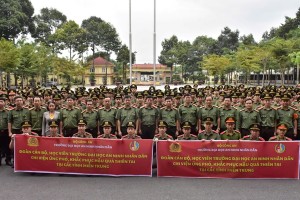 Trường Đại học An ninh nhân dân chi viện lực lượng ứng phó, khắc phục hậu quả do mưa lũ tại các tỉnh Nam Trung Bộ