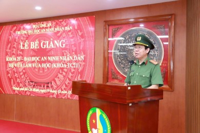 Trường Đại học An ninh nhân dân tổ chức Lễ Bế giảng Khóa 21 hệ vừa làm vừa học và Khóa 14 liên thông từ trung cấp lên đại học, niên khóa 2023 – 2025