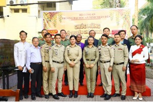 Trường Đại học An ninh nhân dân tổ chức các hoạt động cho học viên Campuchia đón Tết cổ truyền Chôl Chnăm Thmây năm 2026