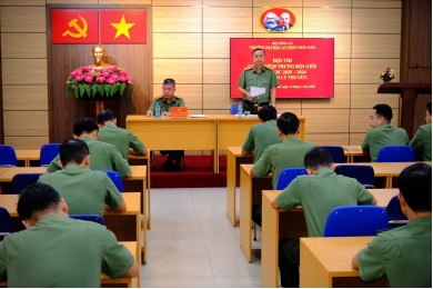Học viên Trường Đại học An ninh nhân dân hưởng ứng tích cực Hội thi Chủ nhiệm trung đội giỏi năm học 2025 - 2026 