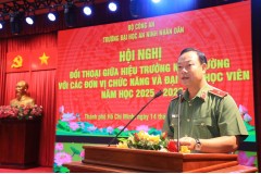 Trường Đại học An ninh nhân dân tổ chức Hội nghị đối thoại giữa Hiệu trưởng với học viên năm học 2025 - 2026