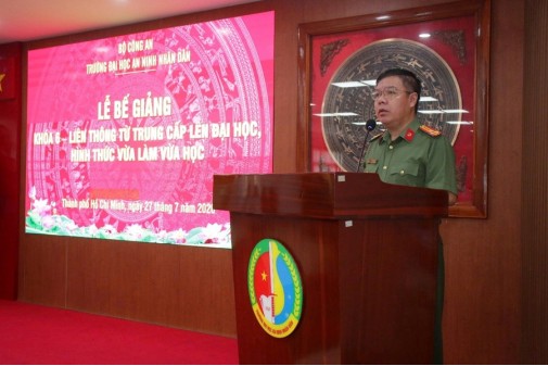 Trường Đại học An ninh nhân dân bế giảng Khoá LT-TC6, niên khoá 2023 - 2026