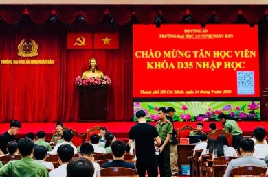 Trường Đại học An ninh nhân dân tổ chức nhập học Khóa D35 hệ Chính quy, niên khóa 2026 - 2030