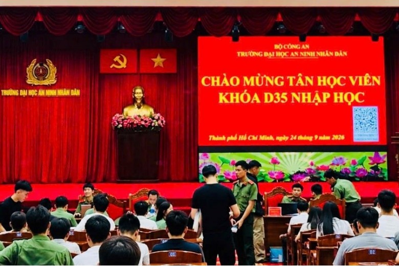 Trường Đại học An ninh nhân dân tổ chức nhập học Khóa D35 hệ Chính quy, niên khóa 2026 - 2030