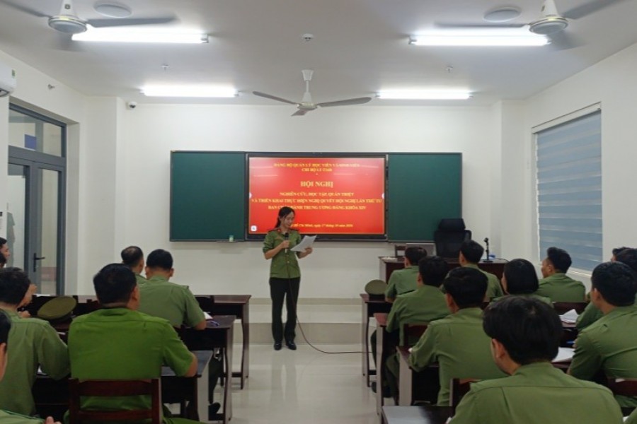 Từ nhận thức đến hành động: Học viên Trường Đại học An ninh nhân dân rèn luyện bản lĩnh, đạo đức, trách nhiệm theo tinh thần Nghị quyết số 31-NQ/TW Từ nhận thức đến hành động: Học viên Trường Đại học An ninh nhân dân rèn luyện bản lĩnh, đạo đức, trách nhiệm theo tinh thần Nghị quyết số 31-NQ/TW