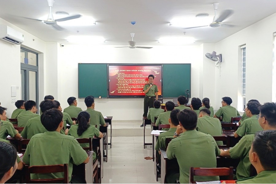 Học viên Trường Đại học An ninh nhân dân phát huy tinh thần Nghị quyết số 31-NQ/TW trong học tập, rèn luyện Học viên Trường Đại học An ninh nhân dân phát huy tinh thần Nghị quyết số 31-NQ/TW trong học tập, rèn luyện