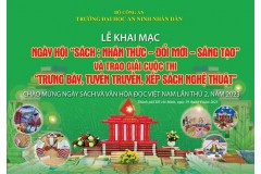 Hoạt động chào mừng Ngày sách và văn hóa đọc lần thứ 2 năm 2023 tại Trường Đại học An ninh nhân dân