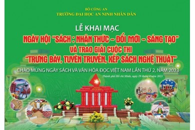 Hoạt động chào mừng Ngày sách và văn hóa đọc lần thứ 2 năm 2023 tại Trường Đại học An ninh nhân dân
