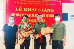 Trung Tâm Dạy nghề, đào tạo và sát hạch lái xe – Trường Đại học An ninh nhân dân tổ chức Lễ Khai giảng Khoá K59 - đào tạo lái xe hạng B2 dành cho cán bộ, chiến sĩ trong lực lượng Công an nhân dân; Khoá K43A1 và K43A2 - đào tạo lái xe hạng B2 hệ dân sự 