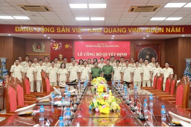 Trường Đại học An ninh nhân dân tổ chức Lễ công bố các quyết định về công tác đảng, công tác cán bộ