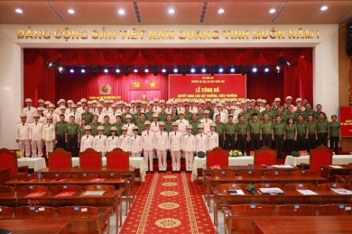 Trường Đại học An ninh nhân dân công bố Quyết định thăng cấp bậc hàm, nâng bậc lương đợt tháng 6 năm 2026