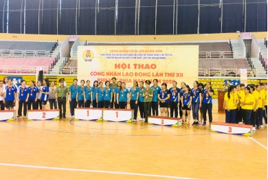 Công đoàn Trường Đại học An ninh nhân dân tham gia Hội thao công nhân lao động lần thứ XII khu vực phía Nam năm 2020