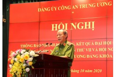 Thông báo nhanh nội dung, kết quả Đại hội đại biểu Đảng bộ Công an Trung ương lần thứ VII và Hội nghị lần thứ 13 Ban Chấp hành Trung ương Đảng khóa XII