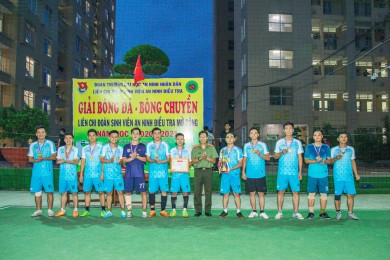 Bế mạc Giải bóng đá, bóng chuyền Liên Chi đoàn Sinh viên Nghiệp vụ 4 mở rộng năm học 2020 – 2021