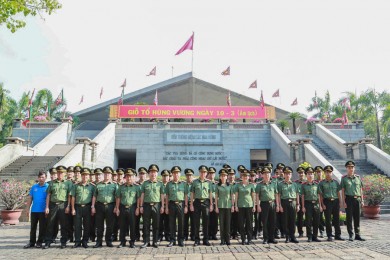 Trường Đại học An ninh nhân dân tổ chức sinh hoạt chính trị nhân dịp Giỗ Tổ Hùng Vương