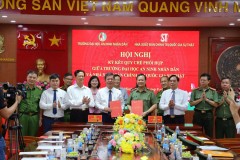 Trường Đại học An ninh nhân dân ký kết Quy chế phối hợp với Nhà xuất bản Chính trị quốc gia Sự thật