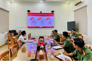 Ủy ban Kiểm tra Đảng ủy Trường Đại học An ninh nhân dân tham dự Hội nghị trực tuyến bồi dưỡng nghiệp vụ công tác kiểm tra, giám sát