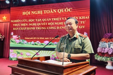 Đảng ủy Trường Đại học An ninh nhân dân tham dự Hội nghị toàn quốc nghiên cứu, học tập, quán triệt và triển khai thực hiện Nghị quyết Hội nghị lần thứ tư Ban Chấp hành Trung ương Đảng khóa XIV