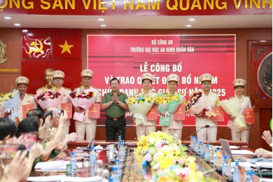Trường Đại học An ninh nhân dân tổ chức Lễ Công bố  và trao Quyết định bổ nhiệm chức danh Phó Giáo sư năm 2025