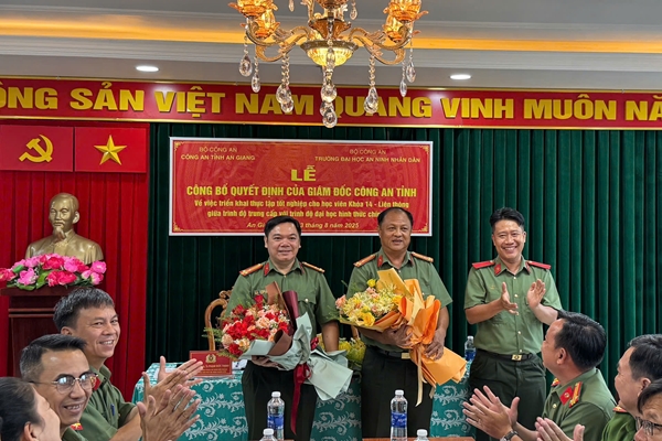 Khoa An ninh đối ngoại – Trường Đại học An ninh nhân dân triển khai thực tập tốt nghiệp Khóa LT_T14 tại Công an tỉnh An Giang
